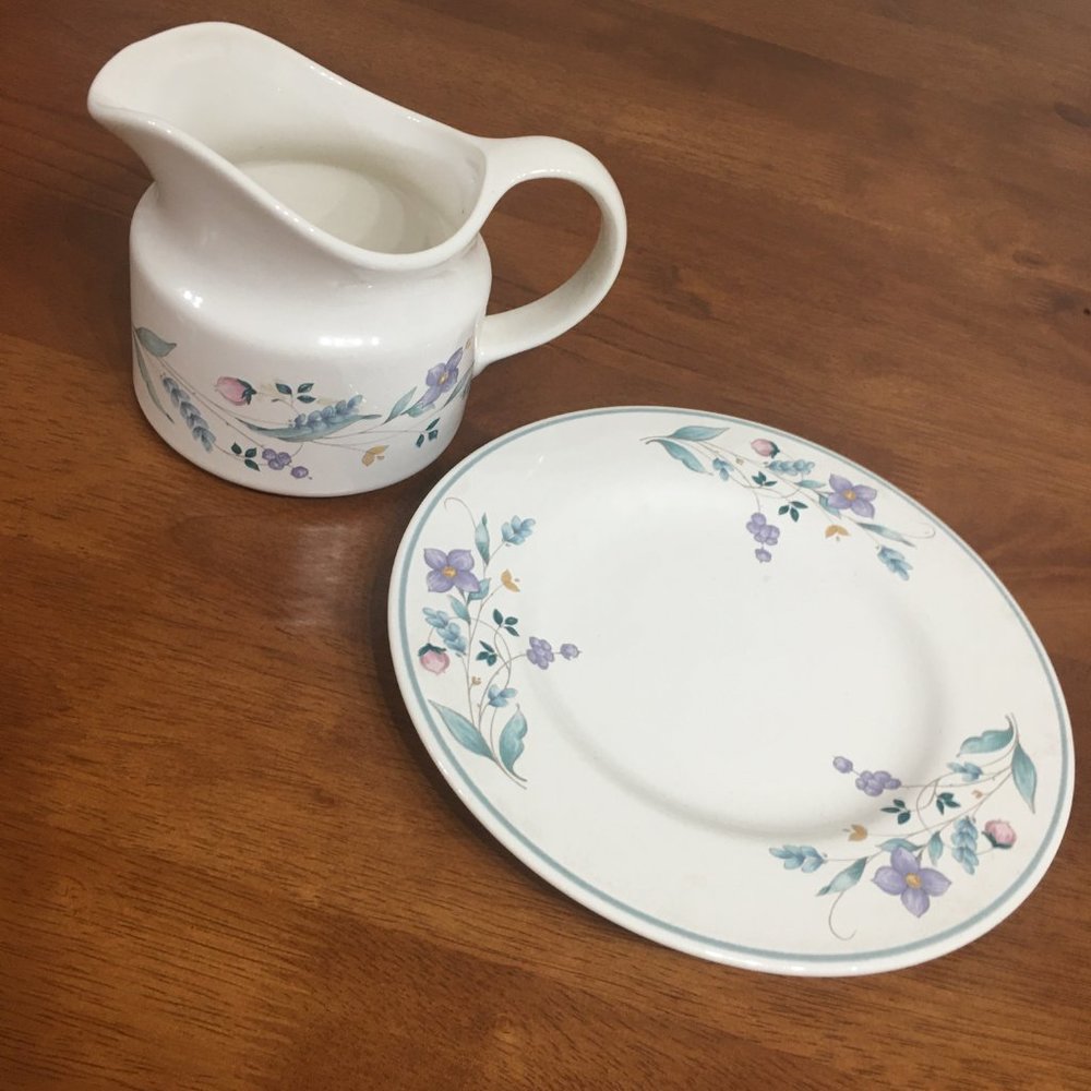 Pfaltzgraff Gravy Boat and Salad Plate